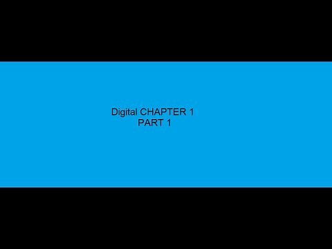 Digital Logic Design Chapter 1 (part 1)