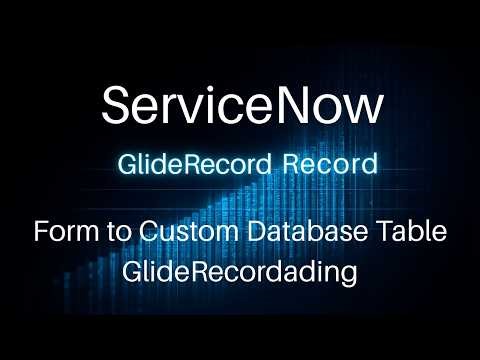 How To Store Data in Custom Table in ServiceNow | ServiceNow GlideRecord Tutorial. #servicenow