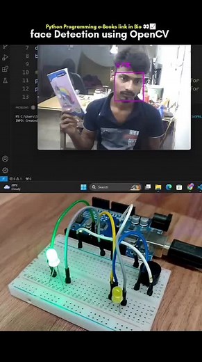 Arduino Face Detection Project Using OpenCV and Python