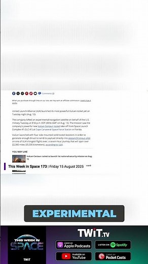 The ULA's Vulcan Rocket Launches!