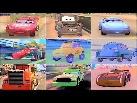 Cars 1 - Cars 2 - Cars 3 MEGA Gameplay Compilation With All Characters