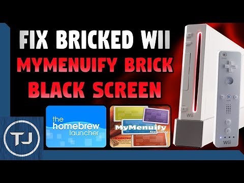 Fix Wii Bricked By MyMenuify! (Black Screen) 4.3! 2017!
