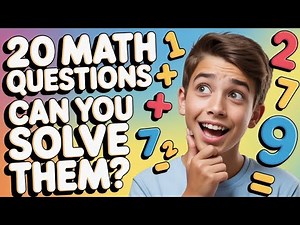 20 Fun Math Quiz Questions with Answers ✅ | Test Your Math Skills”
