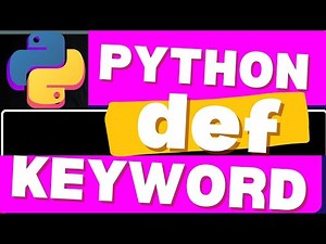 How To Use def keyword in Python| Python Beginner Tutorial #pythonforbeginners #pythontutorial