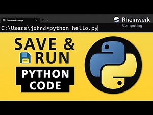 How to Save and Run a Python Program