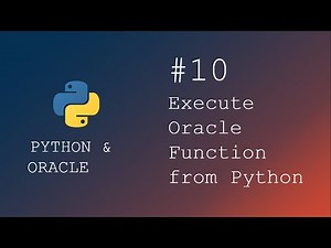 How to execute Oracle Function from Python Script | Python programming