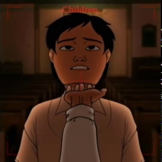 TW, TALK OF CSA BELOW - - - Joseph would often use religion to manipulate Aren, telling him that obeying would help clean his sins and that he was given by God for this purpose. That’s why Aren has that name, it means “from God” or a divine gift. #fyp #artist #oc #animationmeme #animation