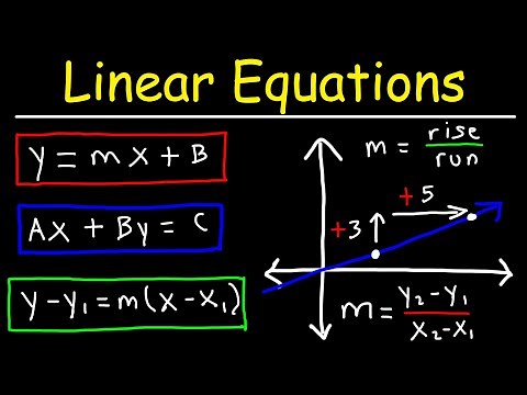 Linear Equations - Algebra
