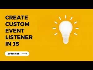 Create Custom Event Listener in JS