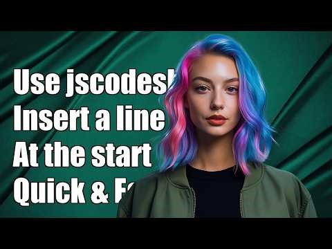 how to use jscodeshift to insert a line in the beginning of the file