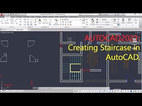 AutoCAD 2021: How To Create Staircase in AutoCAD