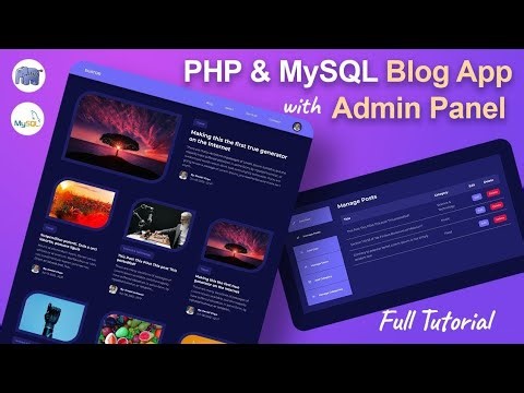 Complete PHP & MySQL Project Tutorial from Scratch Blog App using HTML CSS JavaScript PHP & MySQL