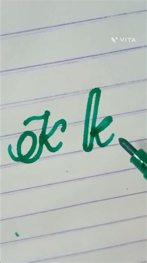 How to write 'K' in Cursive | Easy cursive writing ✍️ #shorts #H