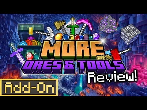 MORE ORES AND TOOLS ADDON Enhances Vanilla Minecraft Bedrock Survival in-depth review!