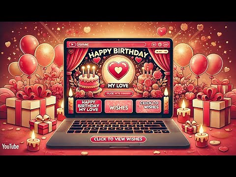 Romantic Birthday Wishes Website for Your Girlfriend/Boyfriend! 🎂✨ (HTML, CSS, JS, Animations)