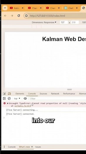 JavaScript Error Quick Fix | HTML & JS Beginner Tutorial