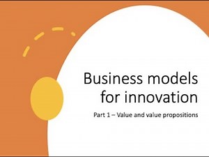 Business models for innovation (part 1)