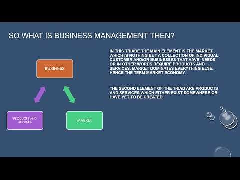 A short introduction to Business Management