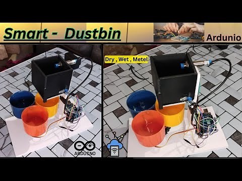 ♻️ DIY Smart Dustbin for Dry, Wet & Metal Waste | Automatic Waste Segregation System 🗑️