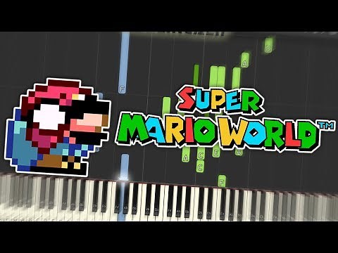 Super Mario World - Game Over Theme Piano Tutorial Synthesia