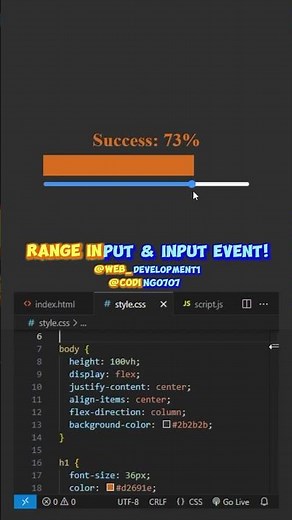 🔥 Range Input in HTML & JavaScript – Beginner's Guide