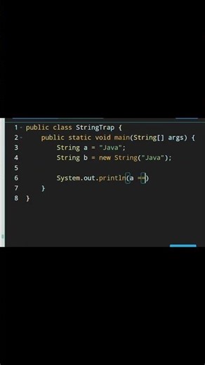 Java String Trap 😱 | == vs equals | Code With Rtech #shorts #javaprogramming #codewithrtech #coding