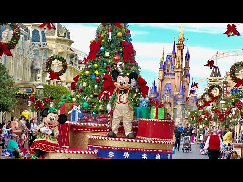 Magic Kingdom 2020 Complete Christmas Experience in 4K | Walt Disney World Orlando Florida