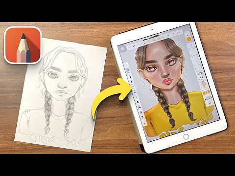 How to colour your sketches DIGITALLY in Autodesk Sketchbook