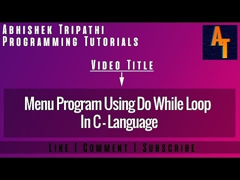 Menu-Driven Program in C using Switch Case [New]