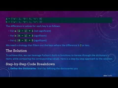 Comparing Two Python Dictionaries: Get Keys with Significant Value Differences 2
