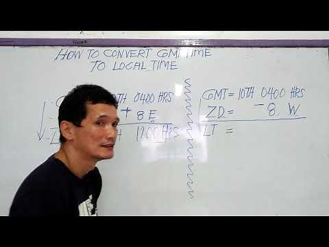 HOW TO CONVERT GMT TIME TO LOCAL TIME