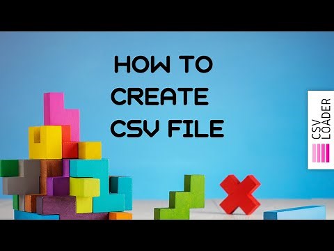 How to Create CSV file (in Excel and Google Sheets)