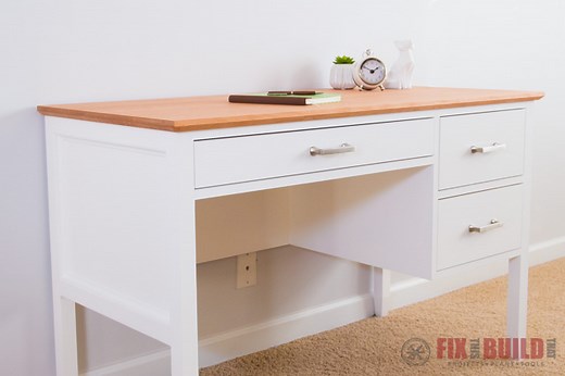 How to Build a Desk with Drawers | DIY Desk Plans | FixThisBuildThat
