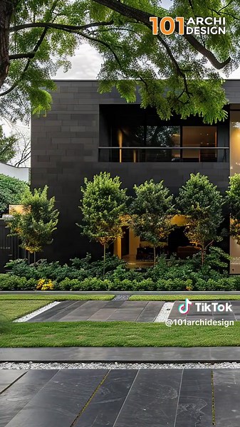 Contemporary Dark Natural House Architecture | Stunning Landscape Design