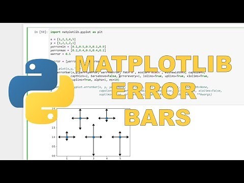 How to make error bars in matplotlib python