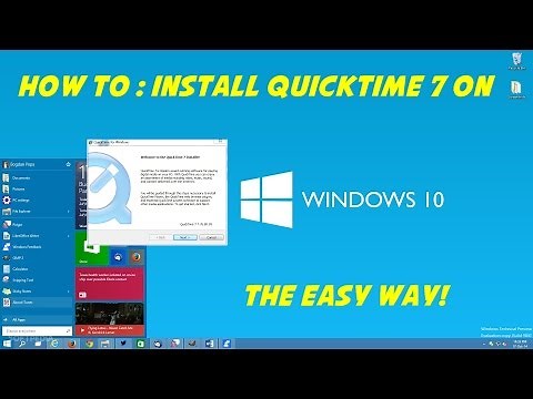 How to install Quicktime 7 on Windows 10 the easy way!