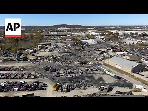 Drone video shows site of deadly UPS cargo plane crash
