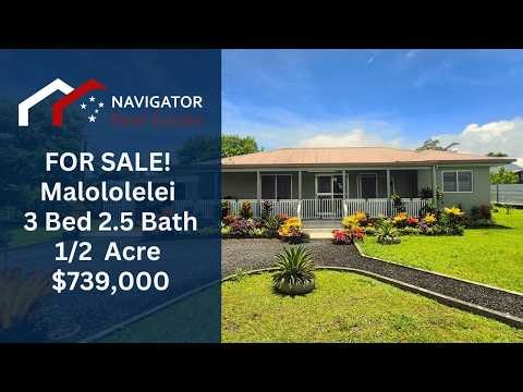 Malololelei 3 Bedroom Family Home – Move In Ready