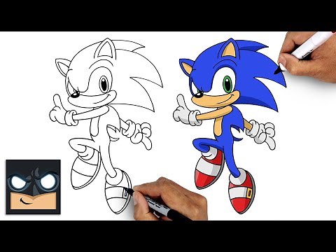 How To Draw Sonic the Hedgehog | Beginner Drawing Tutorial (Step-by-Step)