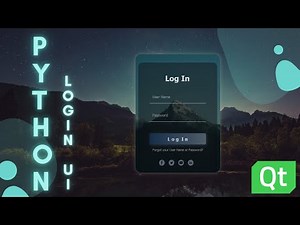 PyQt5 tutorial - login Form GUI 04