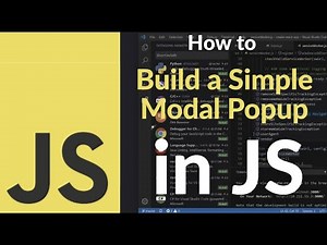 How to Build a Simple Modal Popup in JavaScript | Easy Guide to Create Custom Modal from Scratch