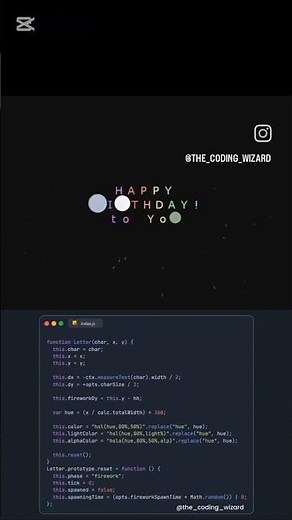 Happy Birthday Animation Using HTML, CSS | Celebrate with Code! #codelearning #creativecoder
