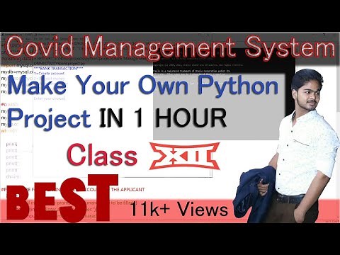 Project in python | Covid Management System | Class 12 Computer Science