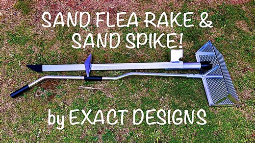 Watch Exact Design Sand Spike w/Bait Box Sand Flea Rake! on Amazon Live