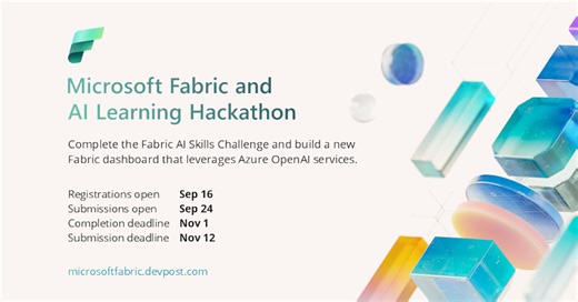 Announcing: The Microsoft Fabric &amp; AI Learning Hackathon | Microsoft Fabric Blog | Microsoft Fabric