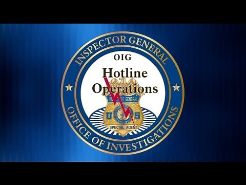 Report Fraud: HHS-OIG Hotline Operations