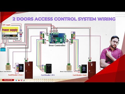 Wiring a 2-Door Access Control System (Step by Step)