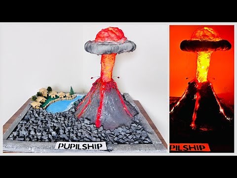 How to Make a Working Volcano Model for Science Projects | Step-by-Step Guide | Volcano Model