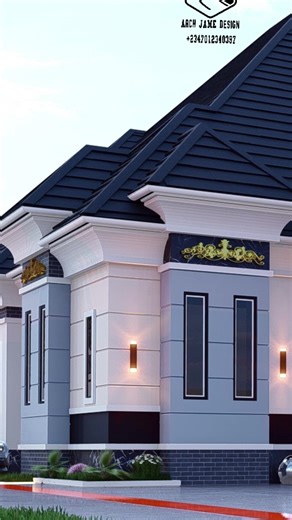 Modern 4 Bedroom Bungalow Design and Features