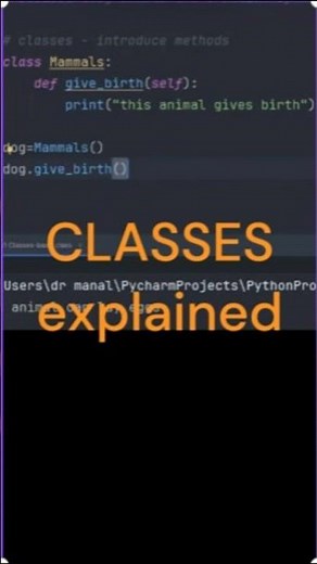 py7@1 Python Class Basics Tutorial Classes with Methods Only
